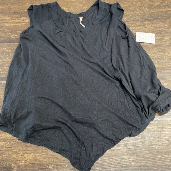 Free People Keep it Casual Side Slit Oversized Tee - Picture 4 of 9